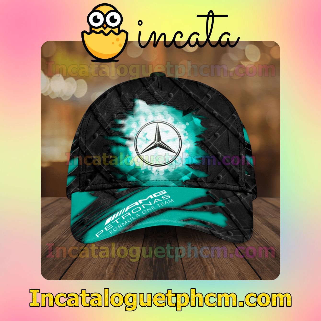 Check out Mercedes Amg Petronas Formula One Team Classic Hat Caps Gift For Men