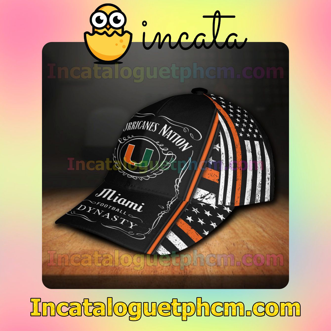 Gorgeous Miami Hurricanes NCAA & Jack Daniel Customized Hat Caps
