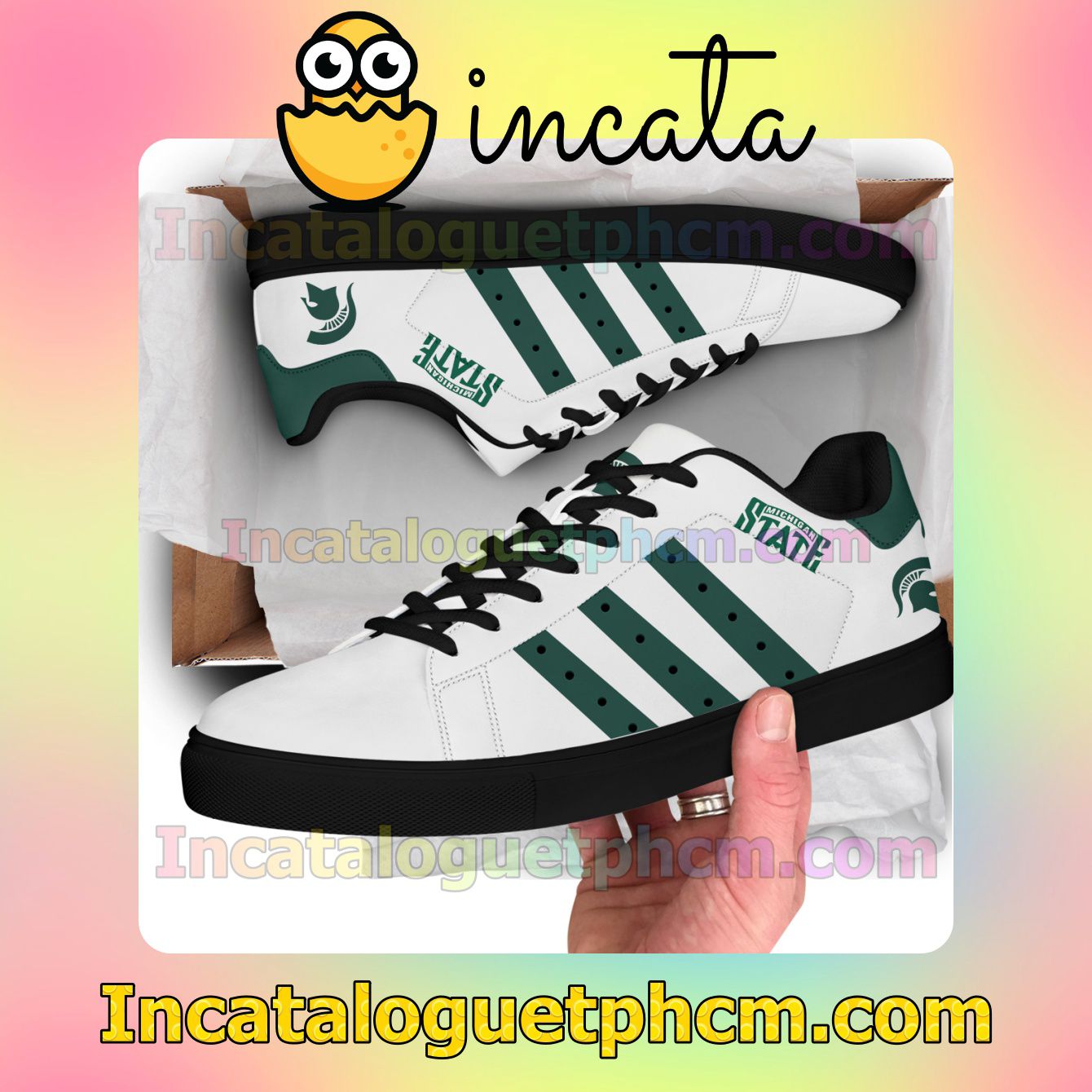 Michigan State Spartans Logo Stan Smith Shoes