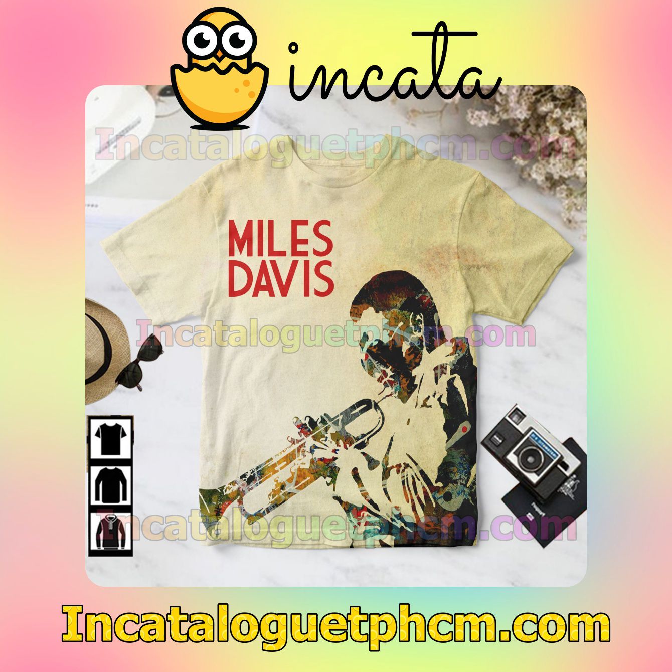 Miles Davis Poster Stencil Art Custom Shirts