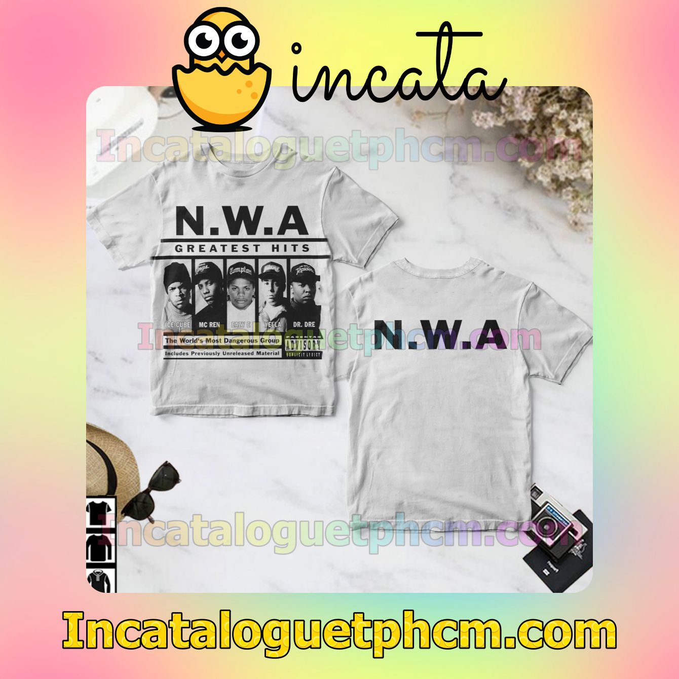 N.w.a. Greatest Hits Album Cover Custom Shirts