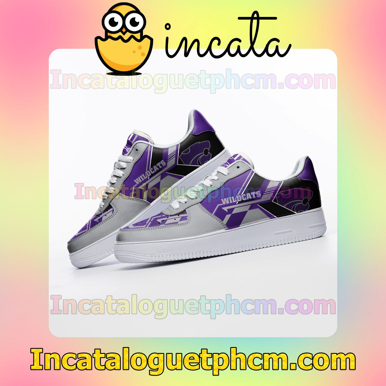 Present NCAA Kansas State Wildcats Nike Low Shoes Sneakers