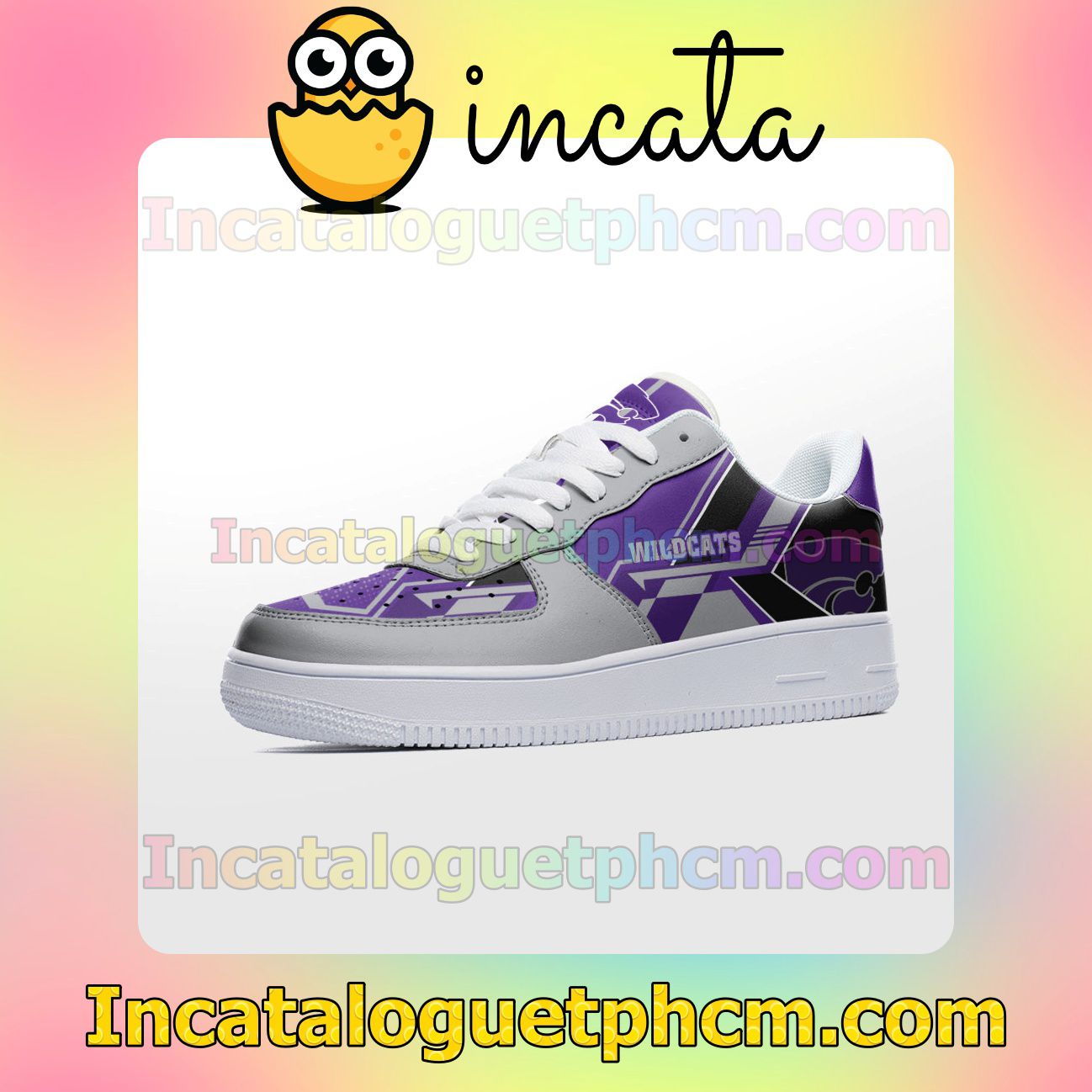 Fast Shipping NCAA Kansas State Wildcats Nike Low Shoes Sneakers