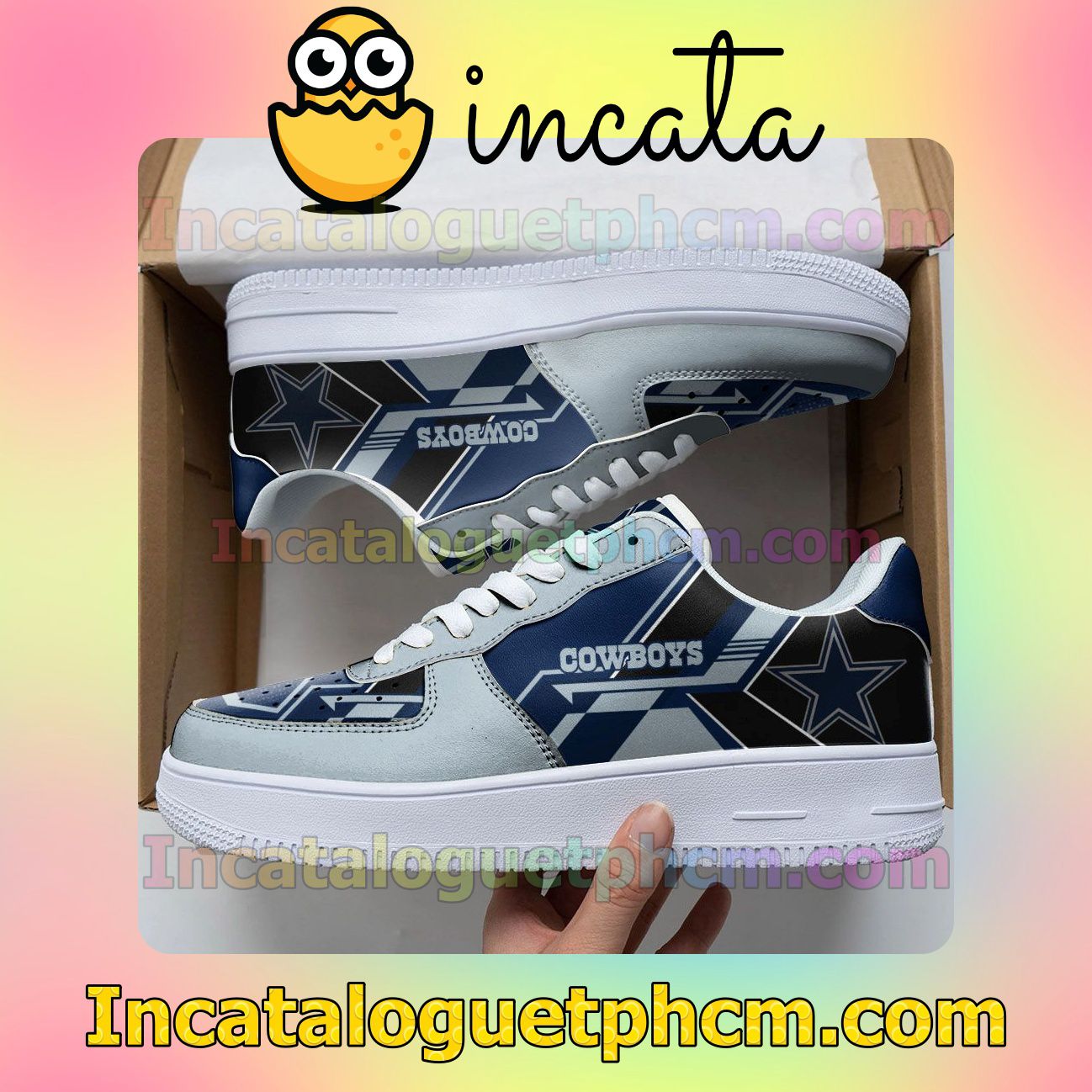 Around Me NFL Dallas Cowboys Nike Low Shoes Sneakers