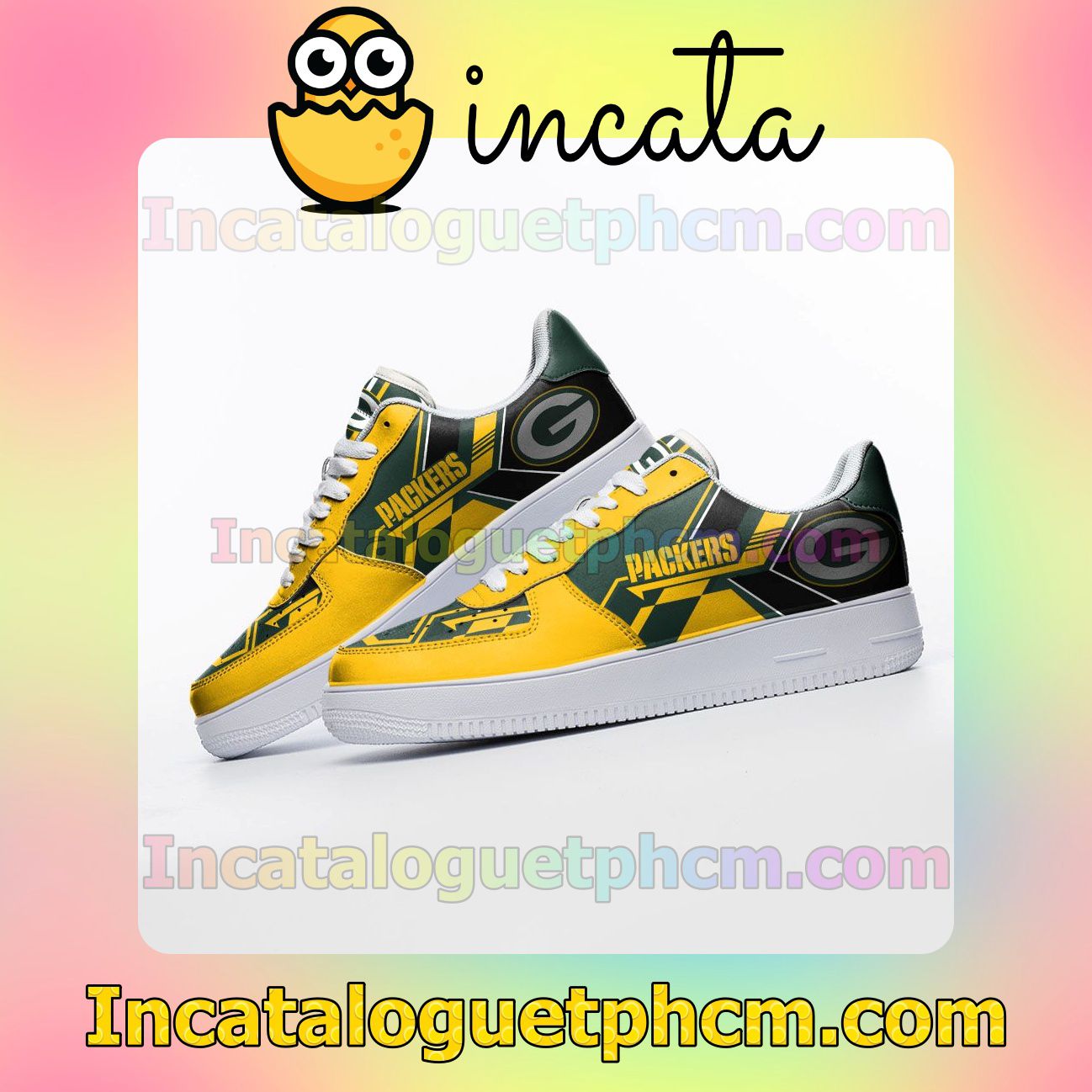 Vibrant NFL Green Bay Packers Nike Low Shoes Sneakers