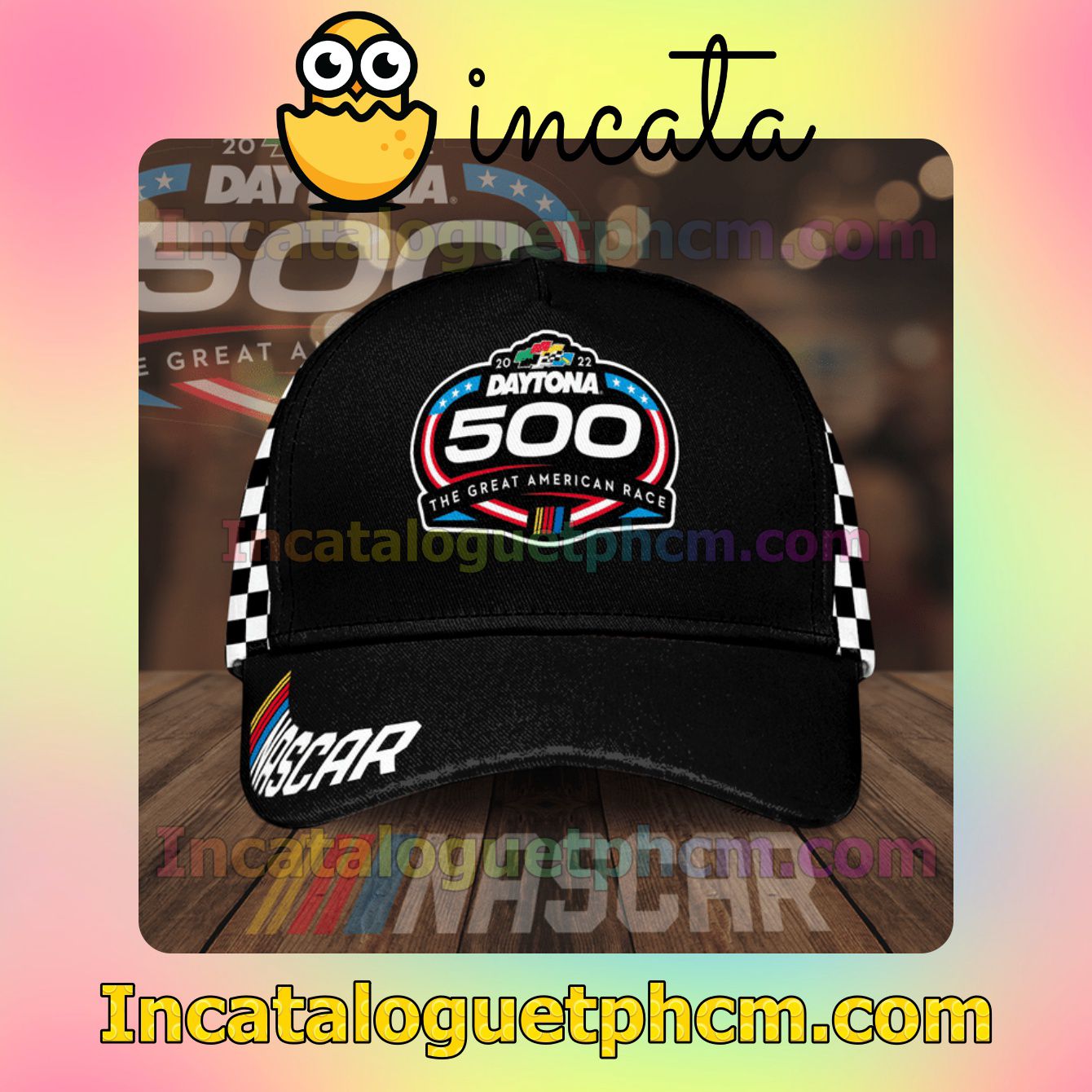 Best Nascar 2022 Daytona 500 The Great American Race Black Classic Hat Caps Gift For Men