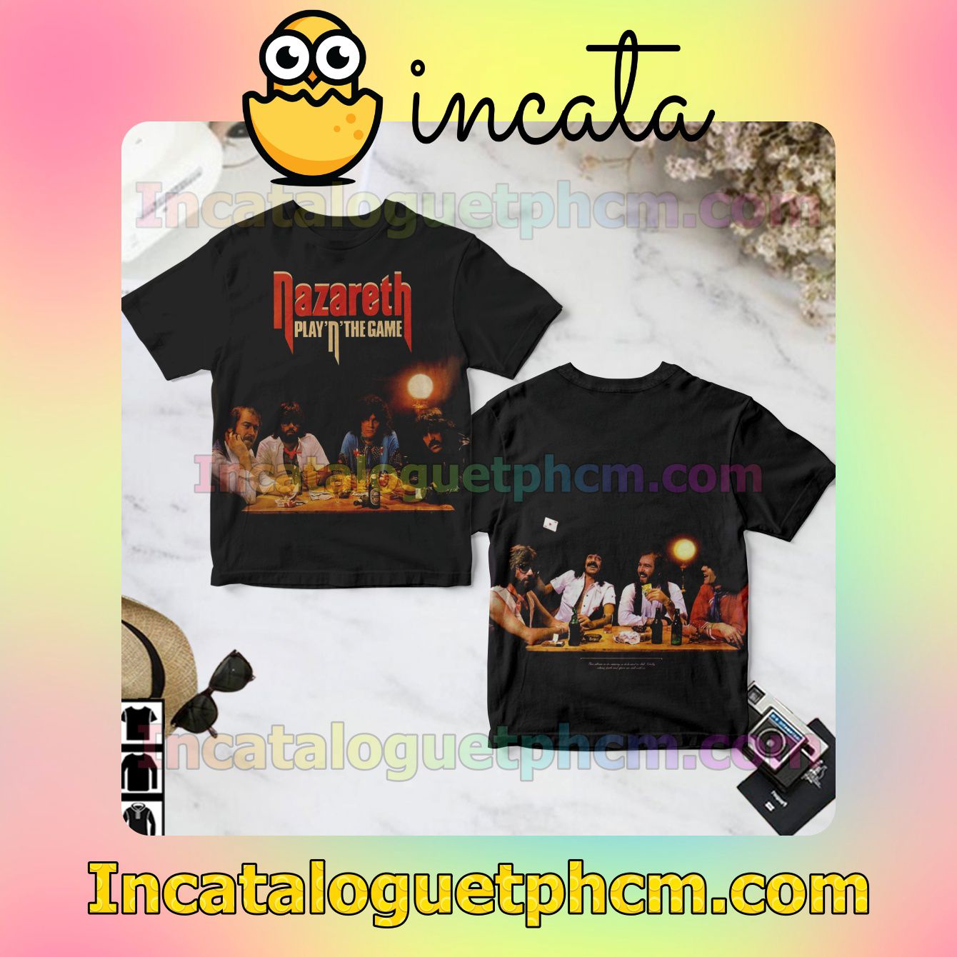 Nazareth Play 'n' The Game Album Cover Custom Shirts