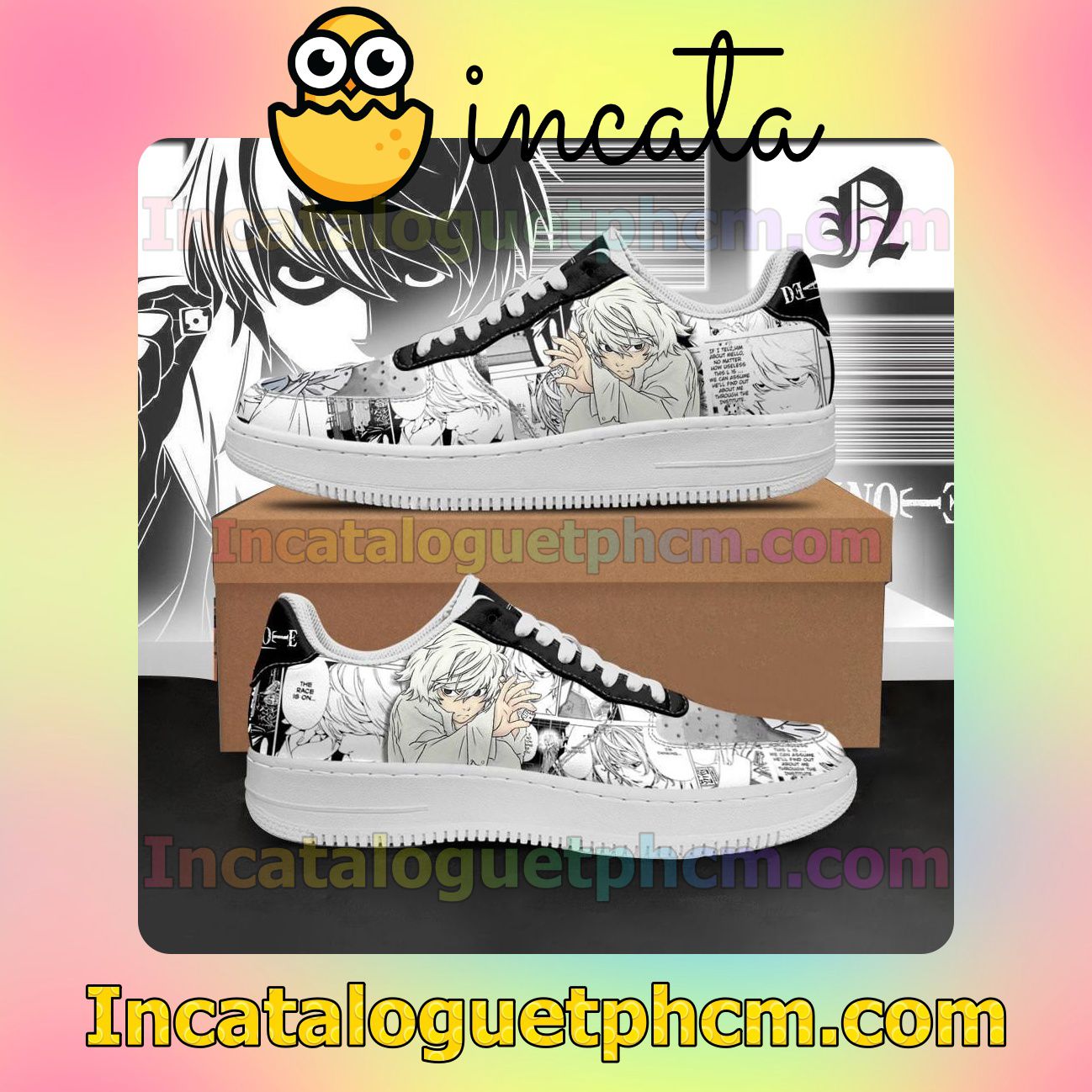 Near Death Note Anime Nike Low Shoes Sneakers