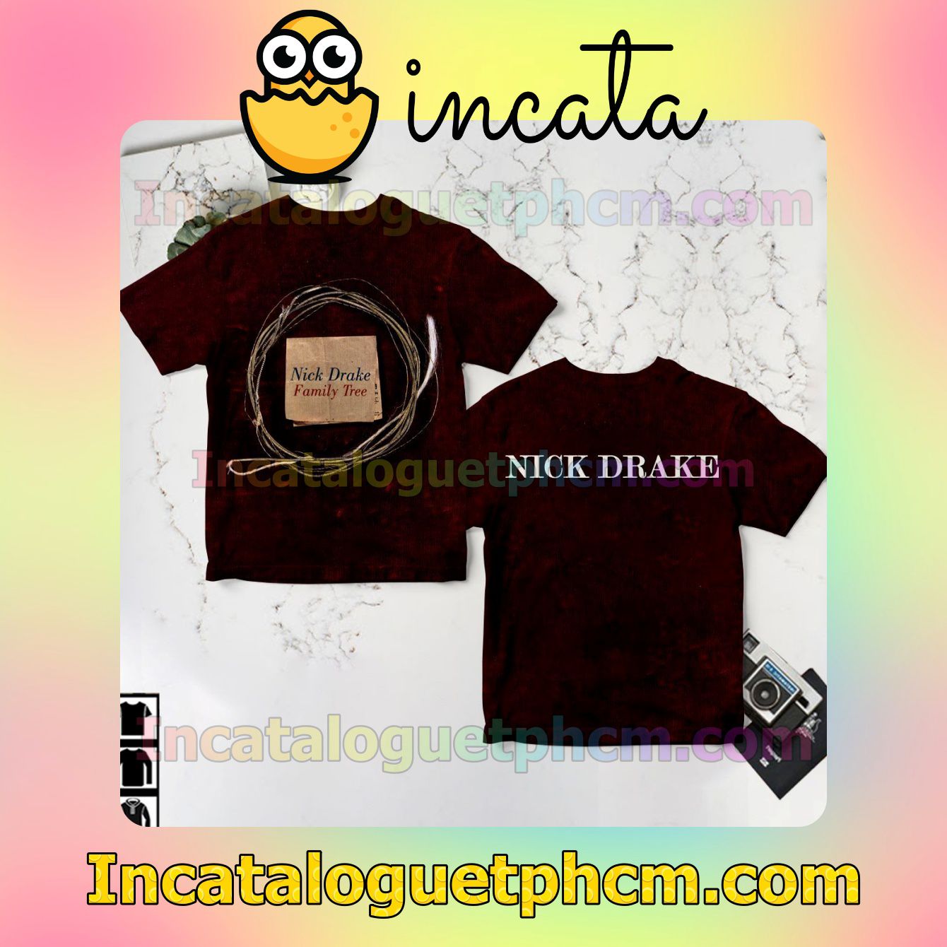 Nick Drake Family Tree Album Custom Shirts