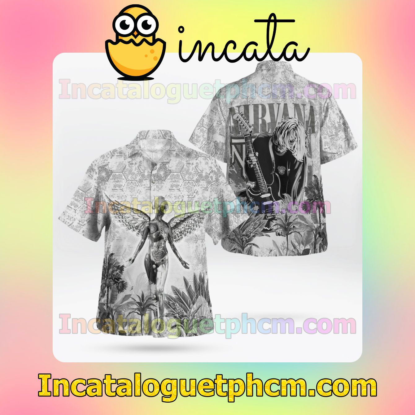 Nirvana Rock And Roll Short Sleeve Shirts