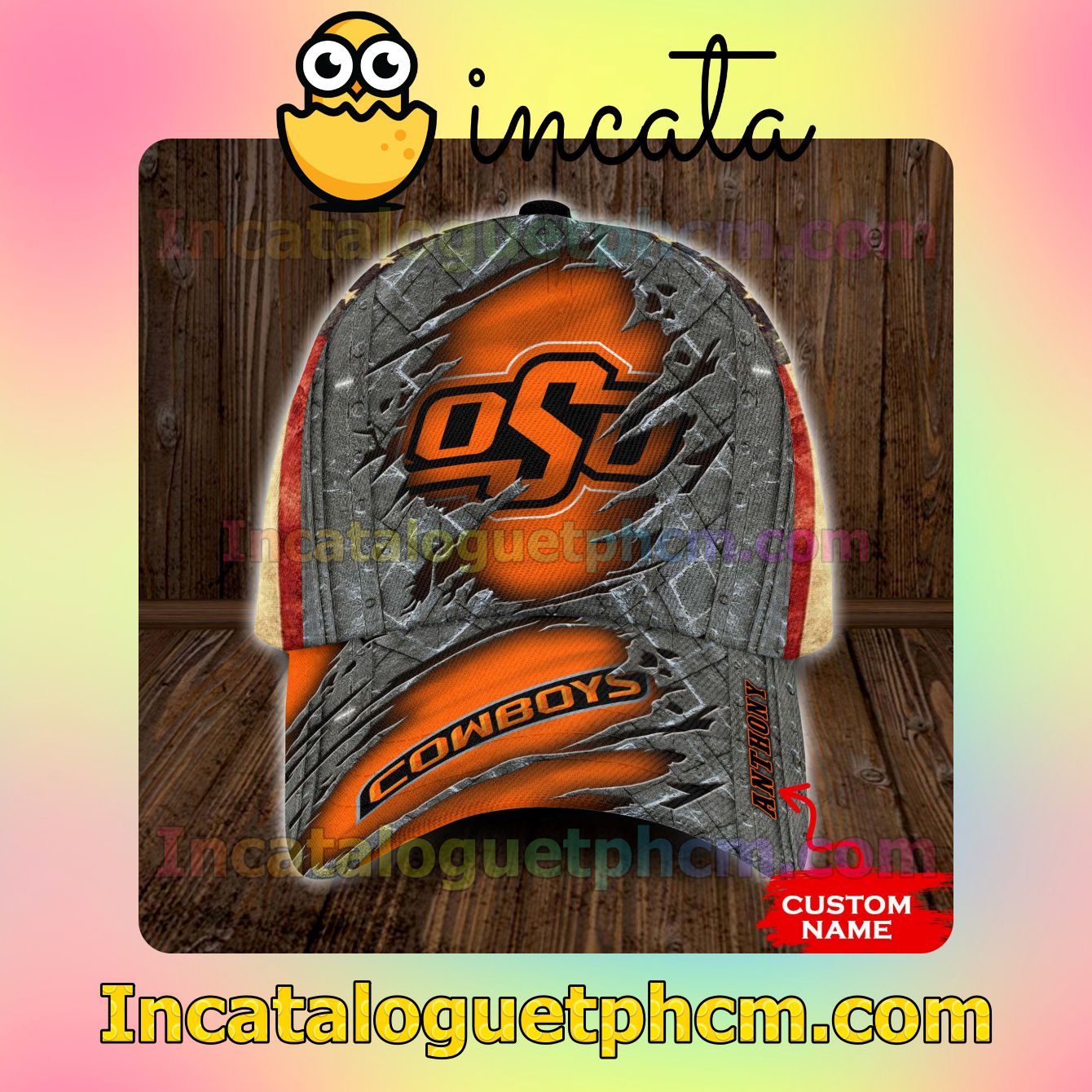 Fast Shipping Oklahoma State Cowboys NCAA Customized Hat Caps