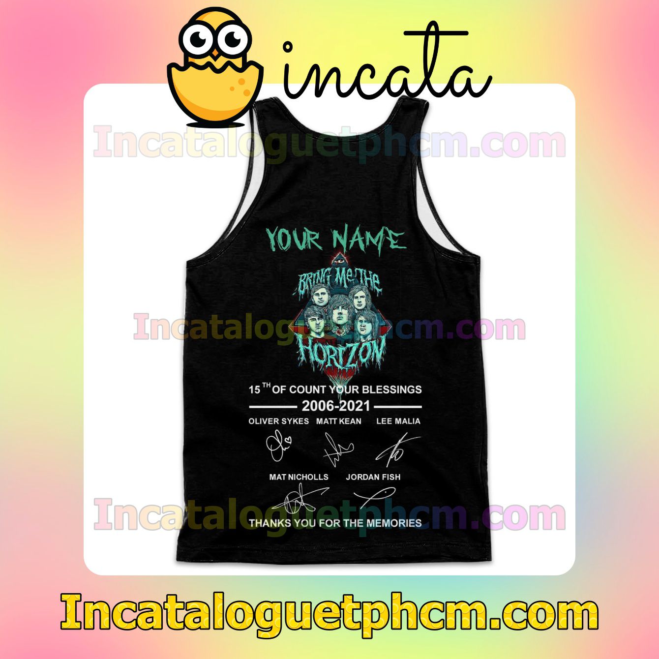 Order Personalized Bring Me The Horizon Count Your Blessings Album Cover Workout Tank Top
