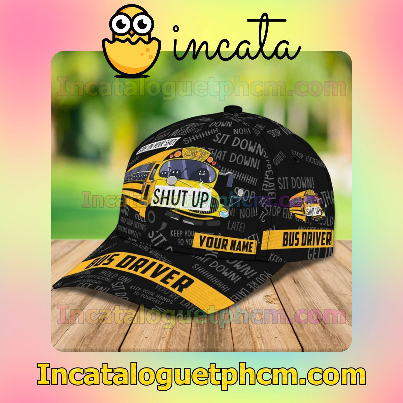 Amazon Personalized Bus Driver School Bus Stay In Your Seat Shut Up Classic Hat Caps Gift For Men