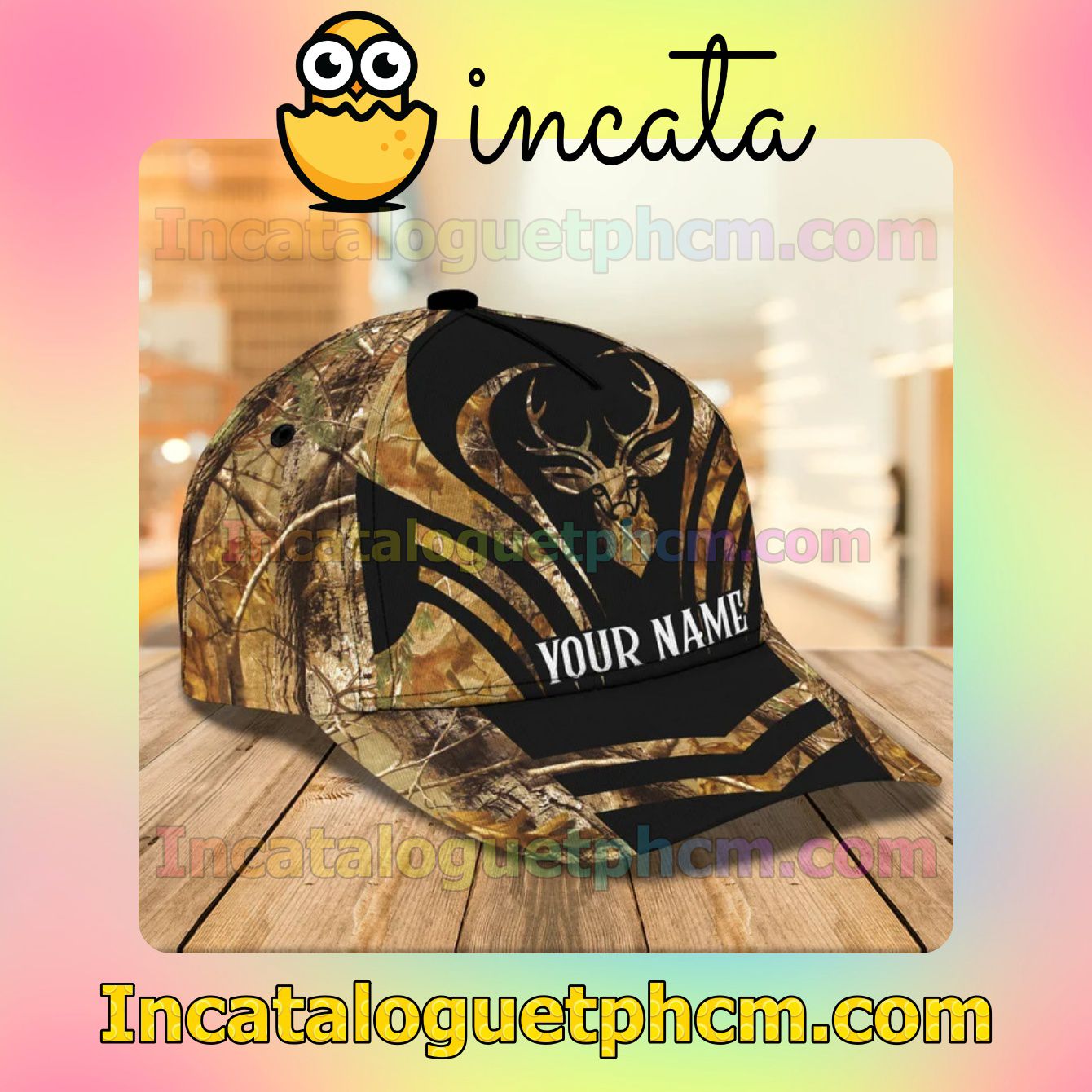 Perfect Personalized Deer Hunting Deer Hunter Love Classic Hat Caps Gift For Men