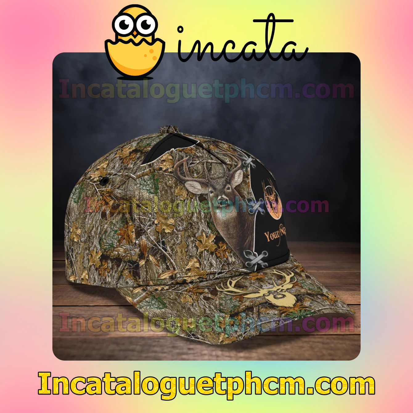 Drop Shipping Personalized Deer Hunting Realtree Classic Hat Caps Gift For Men