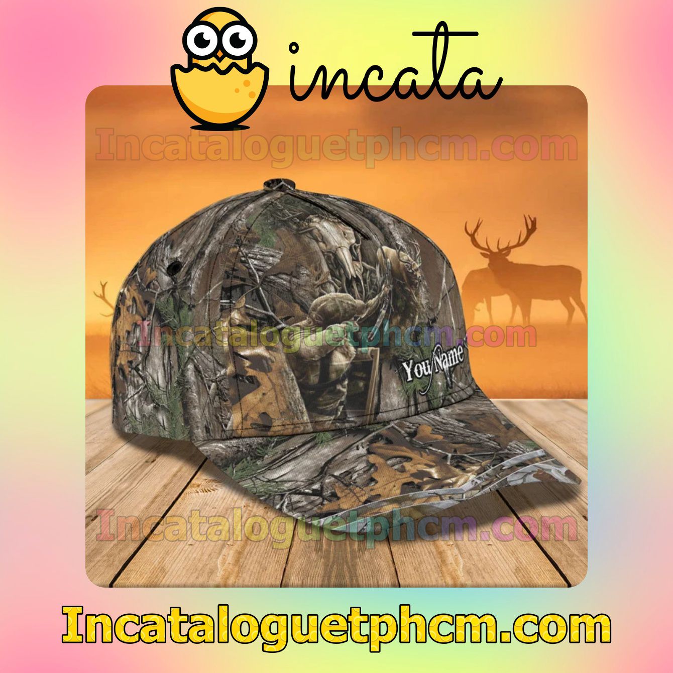 Great Personalized Hunting Deer Classic Hat Caps Gift For Men