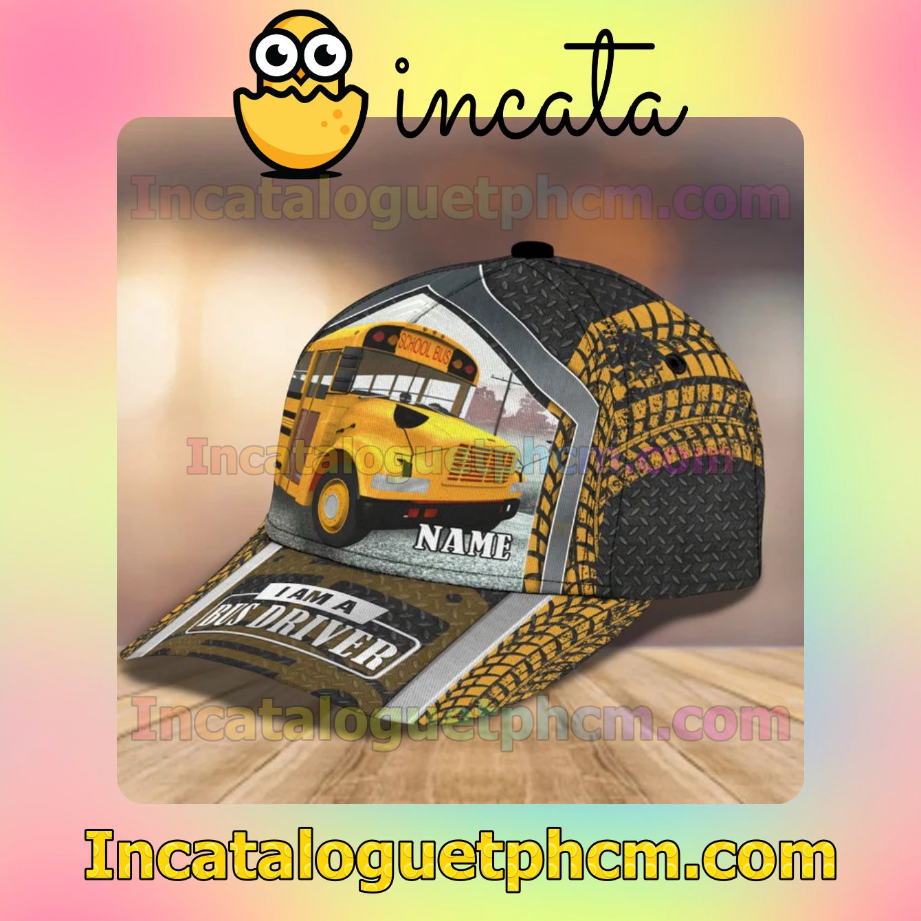 Excellent Personalized I Am A Bus Driver School Bus Classic Hat Caps Gift For Men
