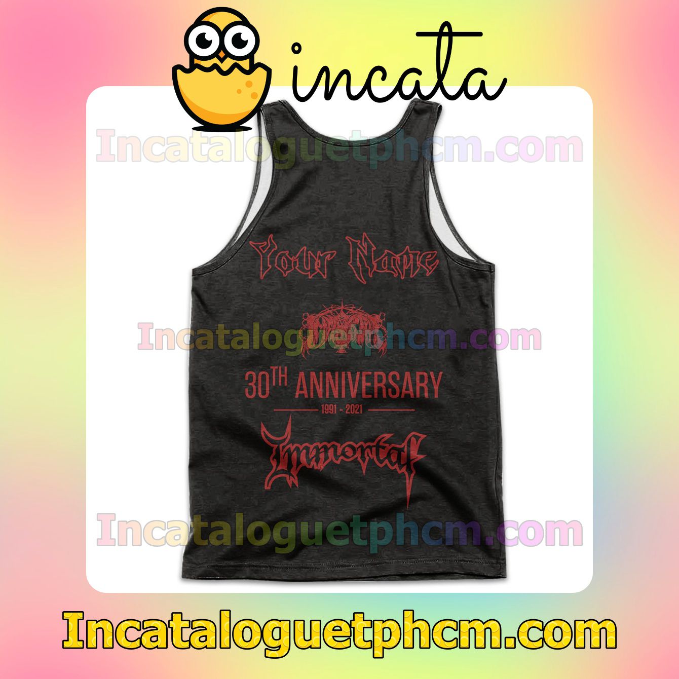 Clothing Personalized Immortal Damned In Black Workout Tank Top