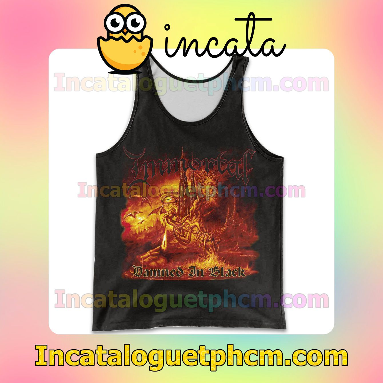 Adorable Personalized Immortal Damned In Black Workout Tank Top