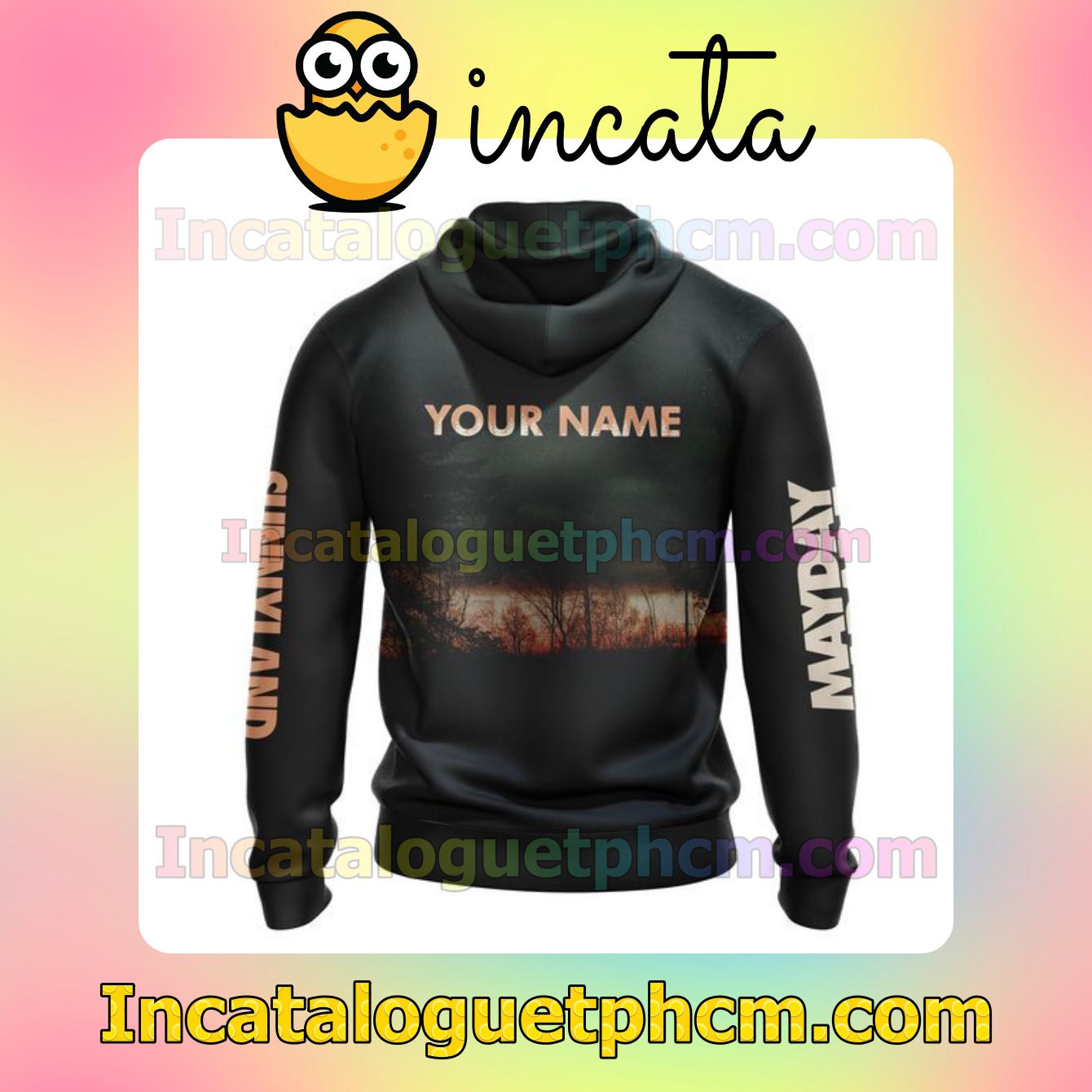 Mother's Day Gift Personalized Mayday Parade Sunnyland  Album Cover Fleece Zip Up Hoodie