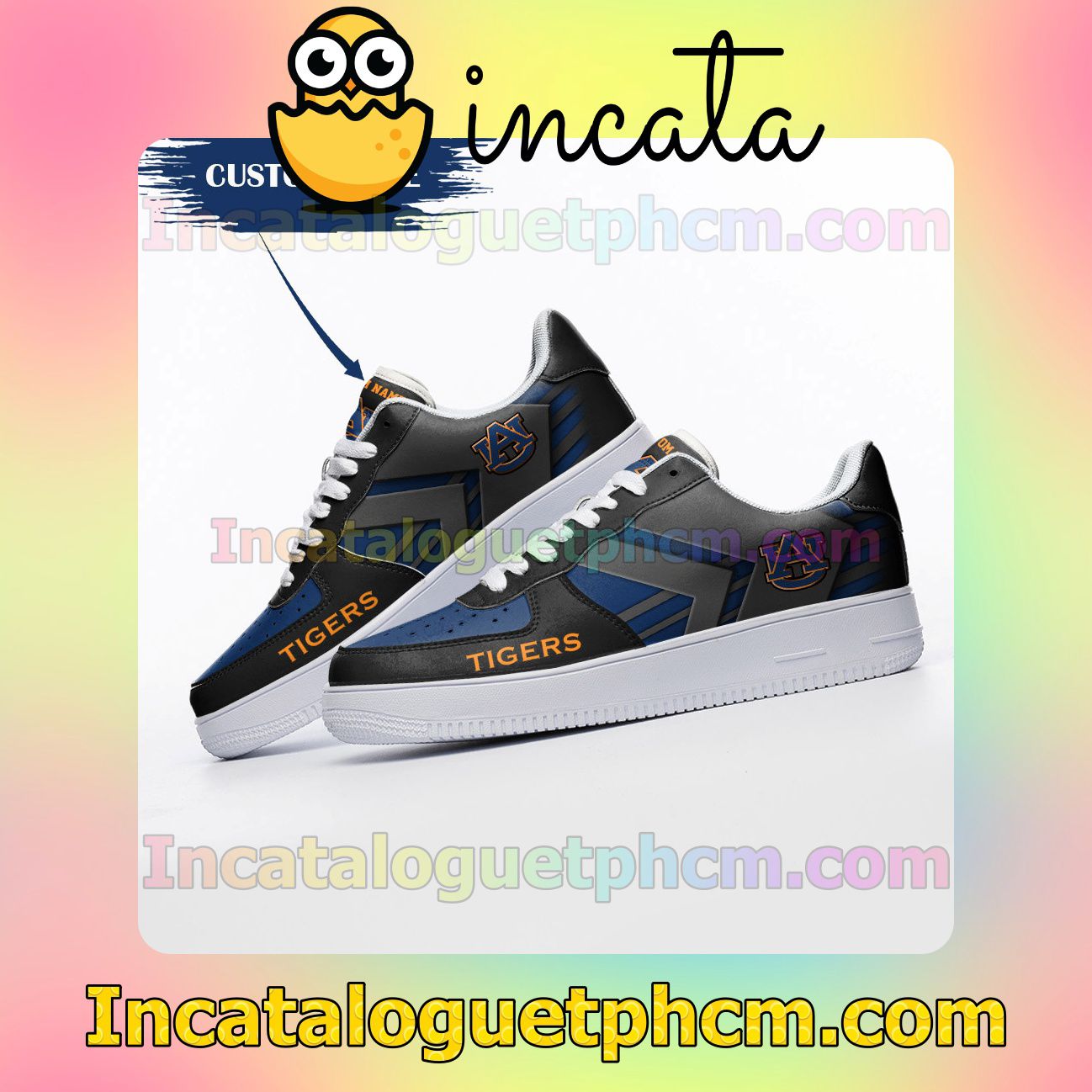 eBay Personalized NCAA Auburn Tigers Custom Name Nike Low Shoes Sneakers