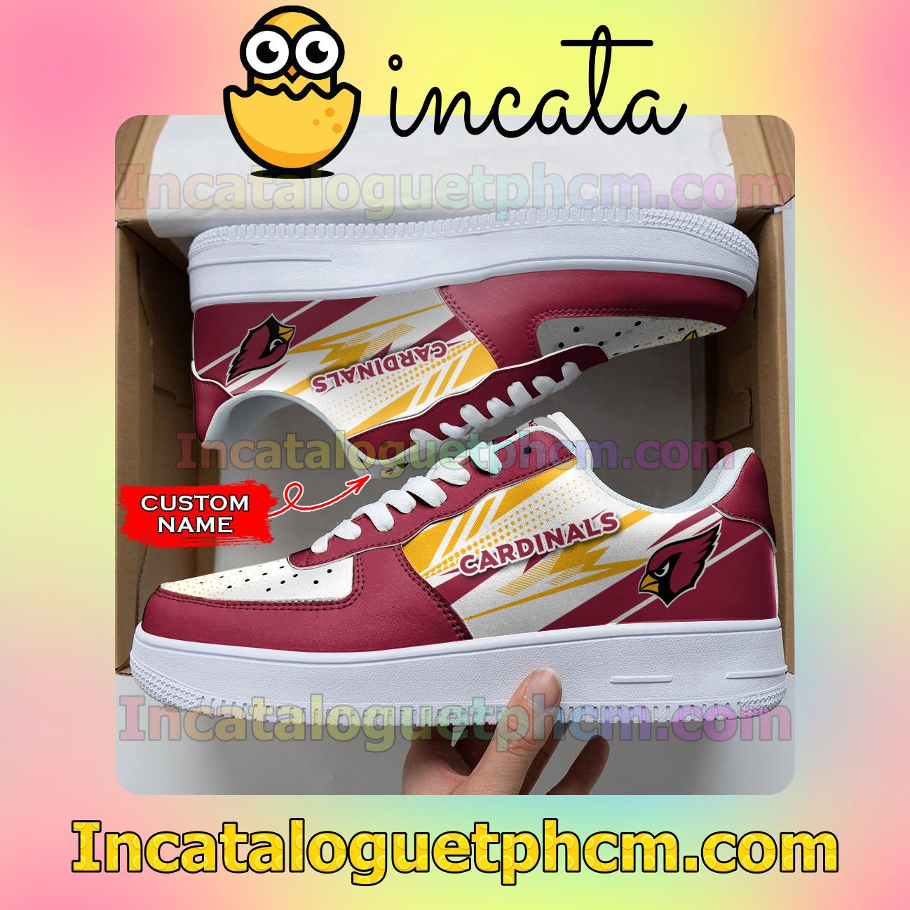 Best Personalized NFL Arizona Cardinals Custom Name Nike Low Shoes Sneakers