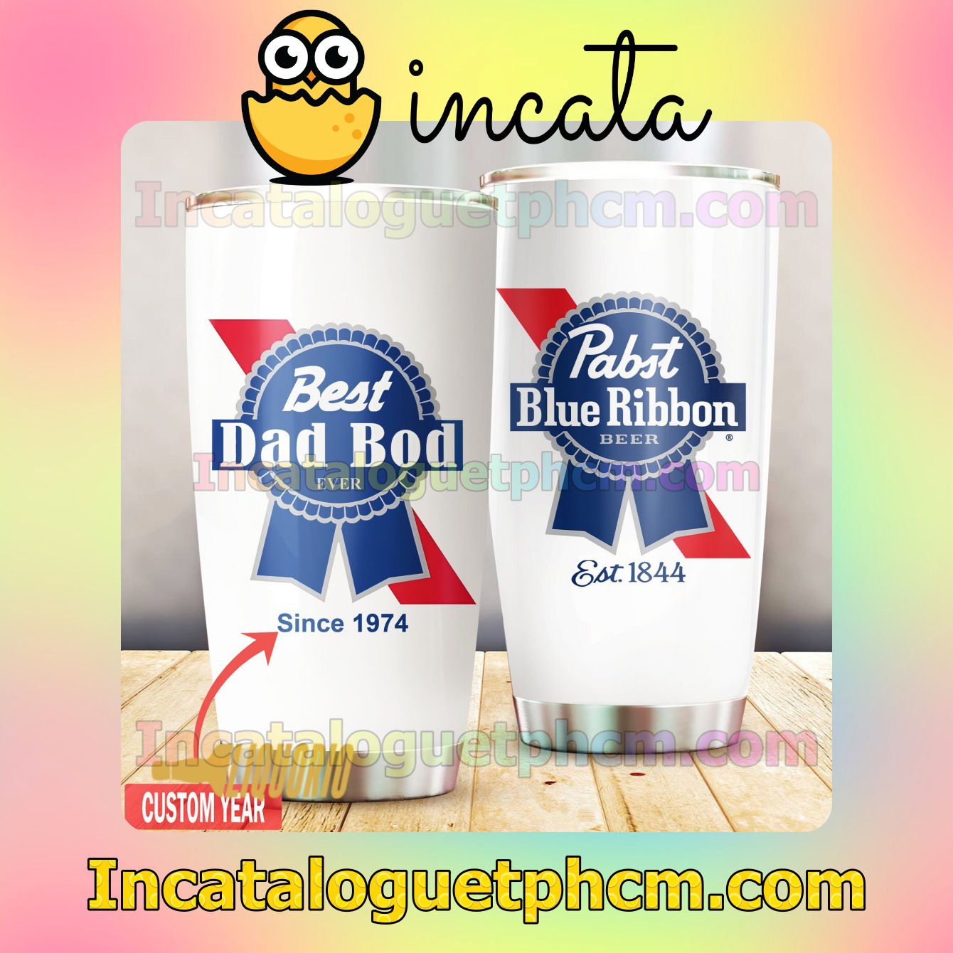 Personalized Pabst Blue Ribbon Tumbler Design Gift For Mom Sister