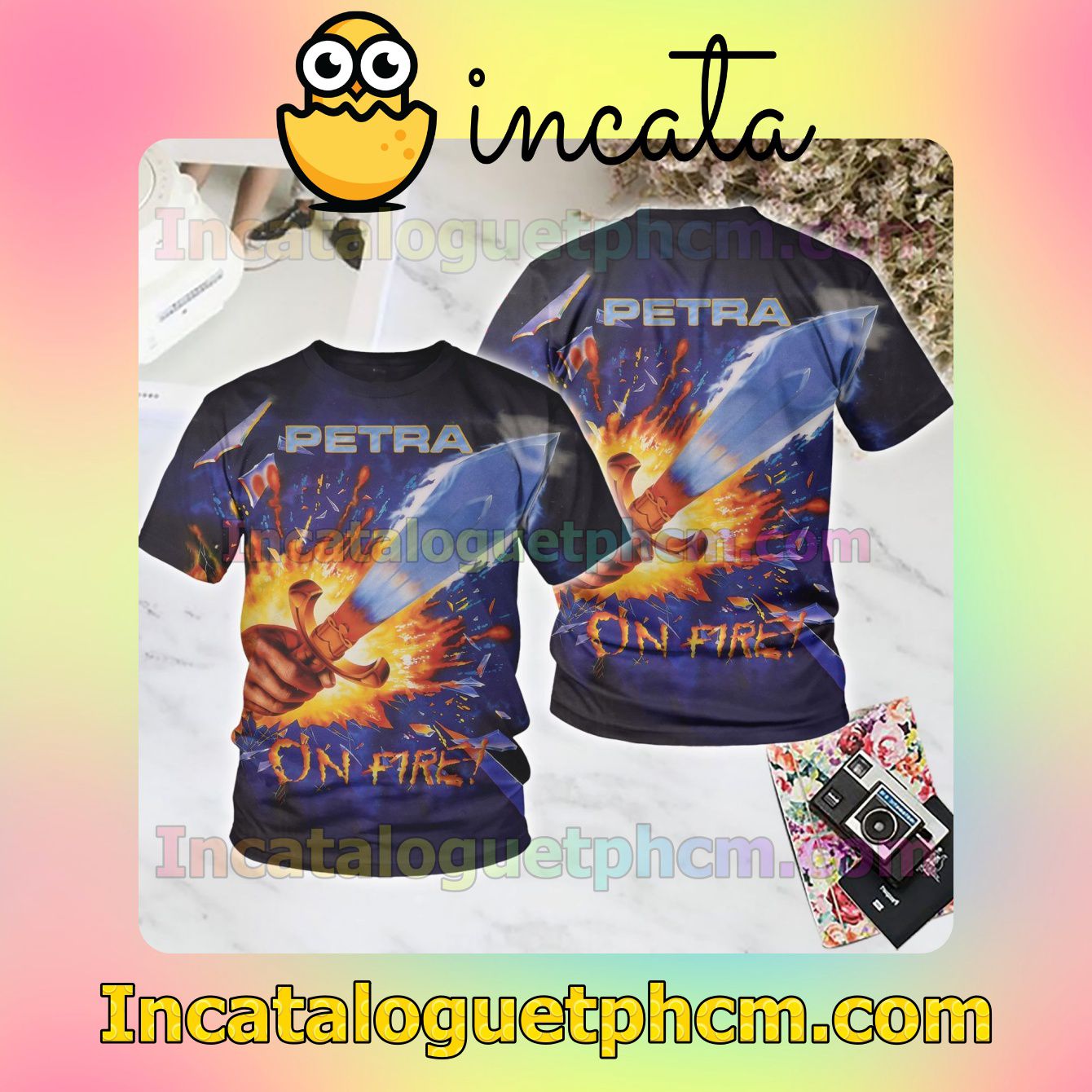 Petra On Fire Album Cover Custom Shirts