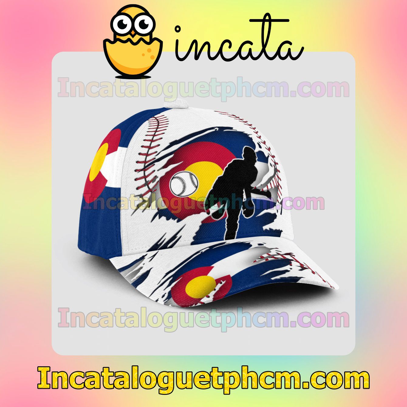 Top Rated Pitching Colorado Flag Pattern Snapbacks Customized Hat Caps