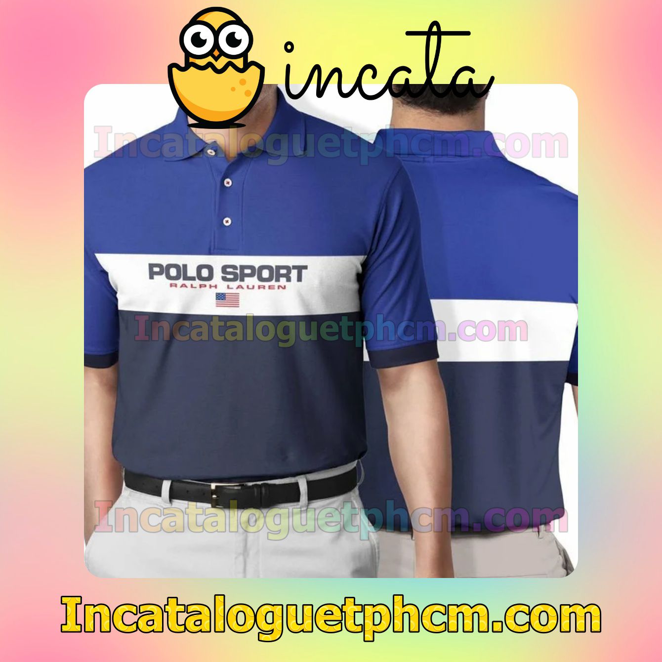 Polo Ralph Lauren American Flag Mix Color Blue White And Navy Polo Gift For Men Dad