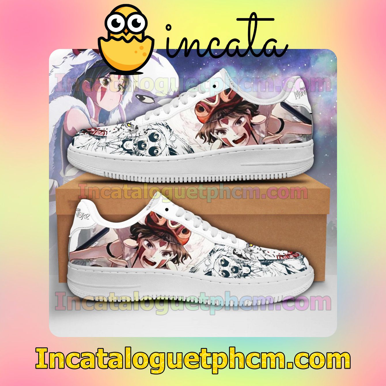 Princess Mononoke Anime Costume Nike Low Shoes Sneakers