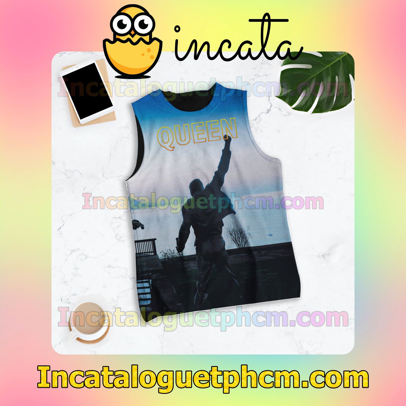 The cheapest Queen Made In Heaven Album Cover Workout Tank Top