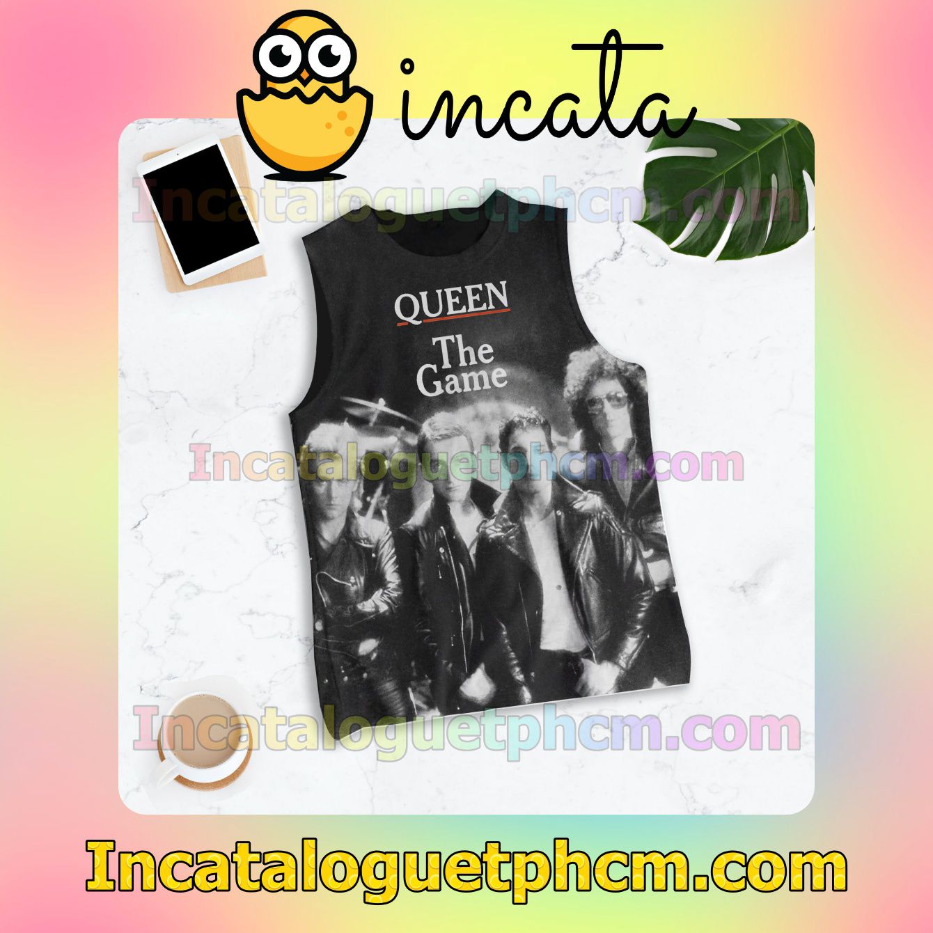 Where To Buy Queen The Game Album Cover Workout Tank Top