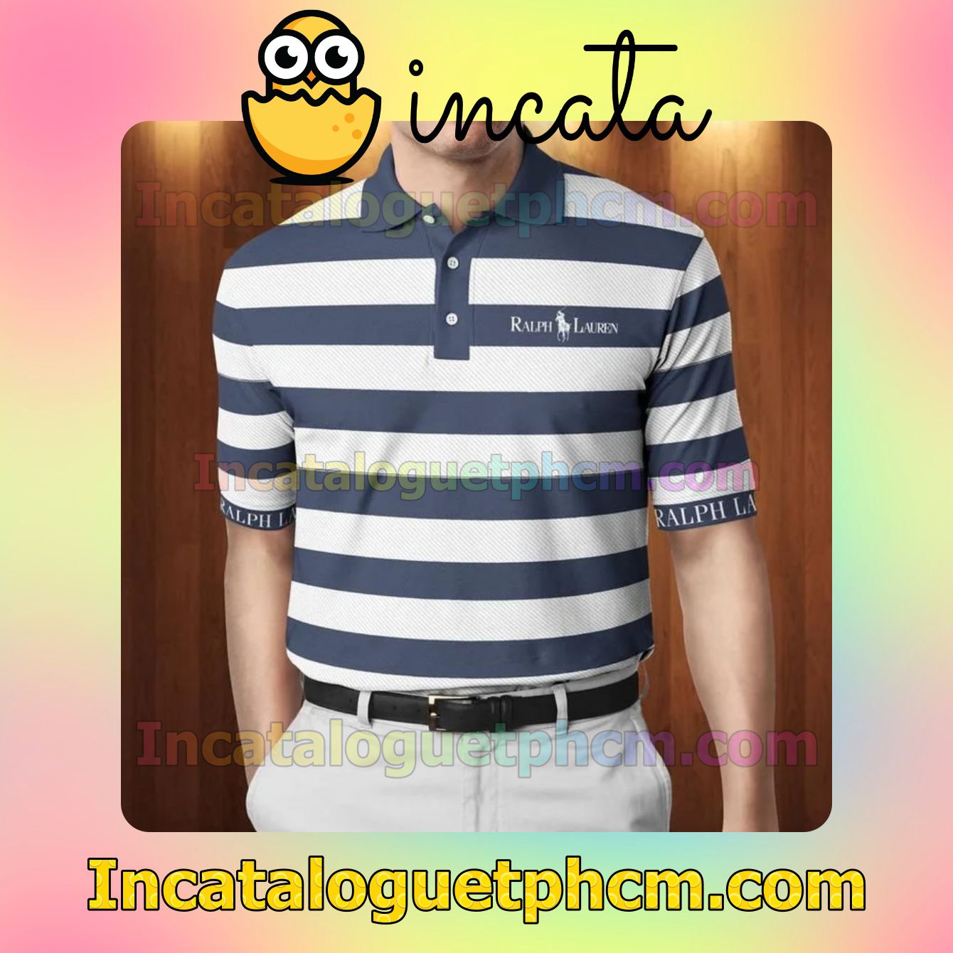 Ralph Lauren Navy And White Striped Polo Gift For Men Dad