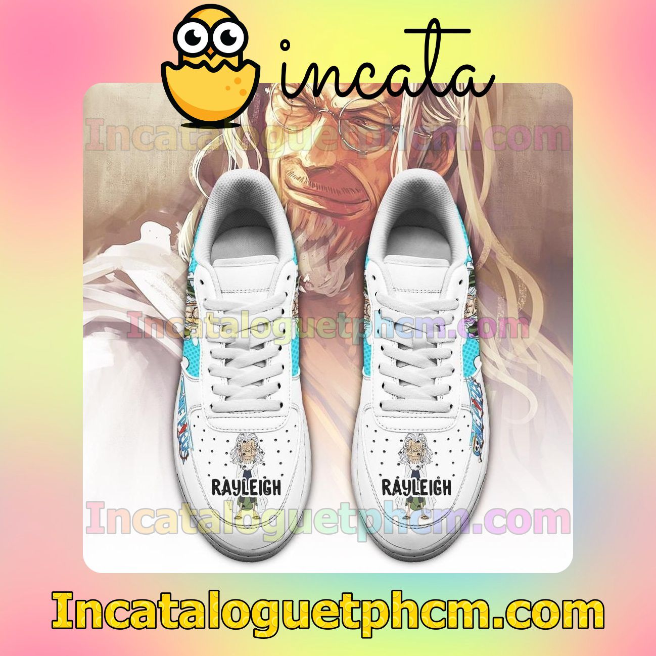 Only For Fan Rayleigh One Piece Anime Nike Low Shoes Sneakers