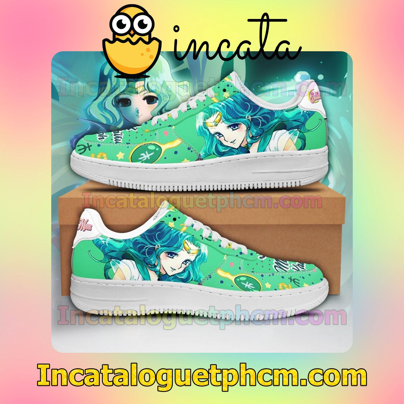 Sailor Neptune Sailor Moon Anime Nike Low Shoes Sneakers