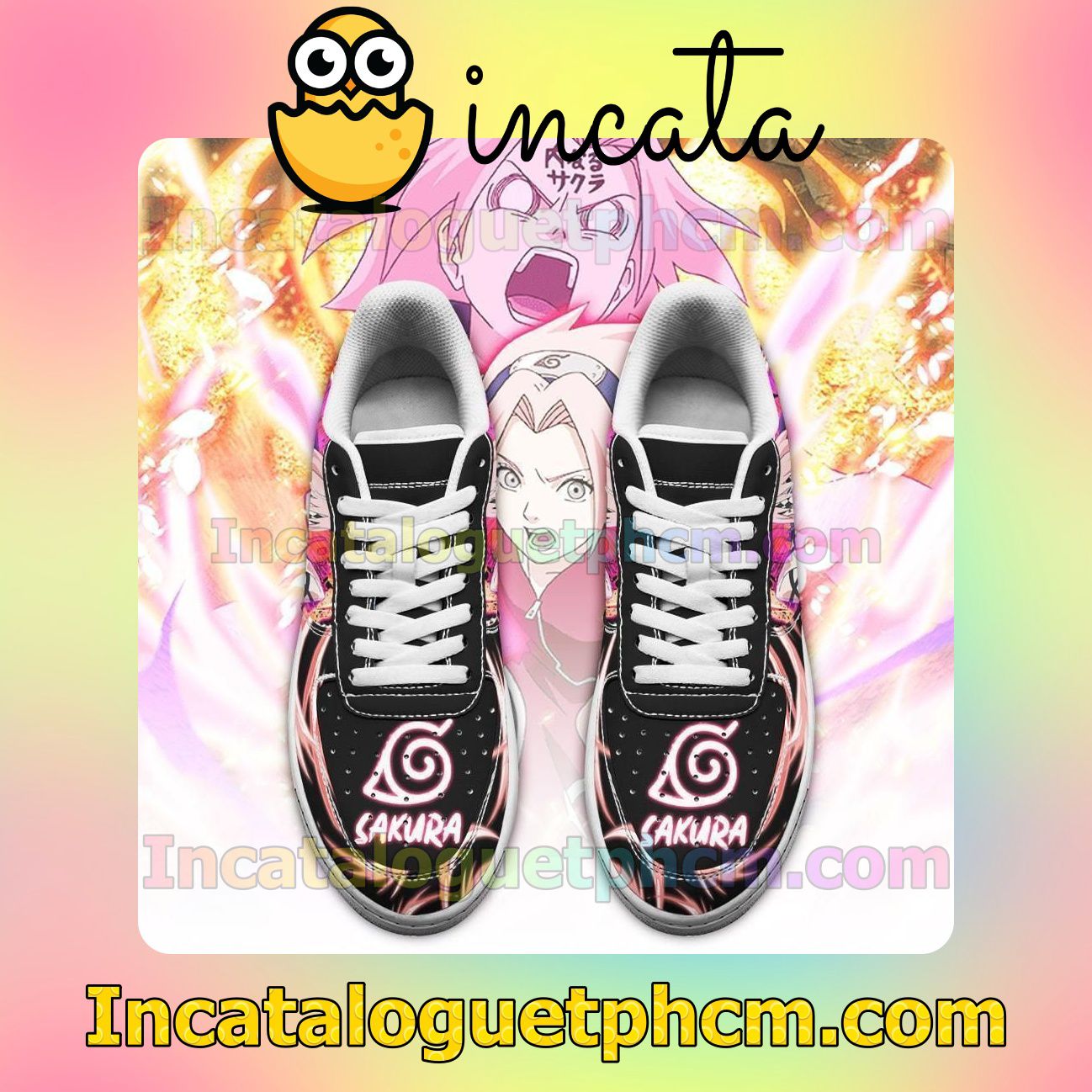 Only For Fan Sakura Haruno Naruto Anime Nike Low Shoes Sneakers