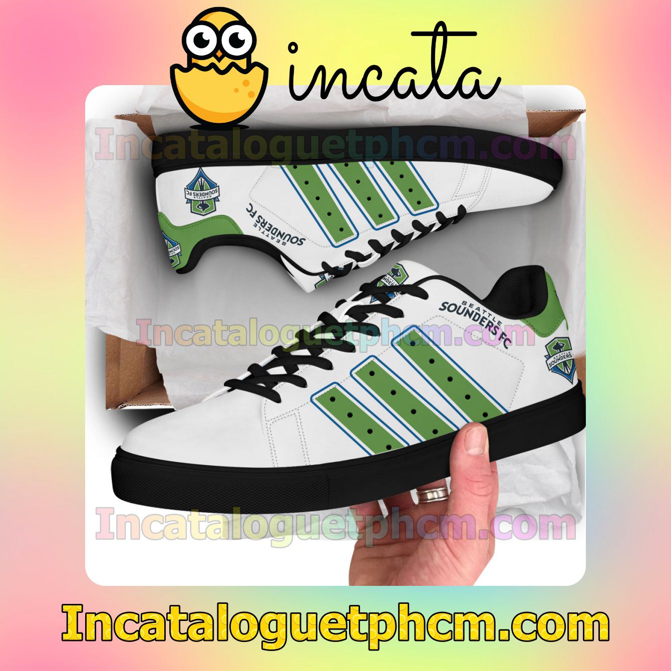 Seattle Sounders FC Logo Stan Smith Shoes