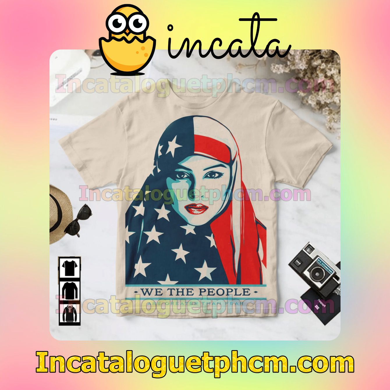 Shepard Fairey We The People Are Greater Than Fear Custom Shirts