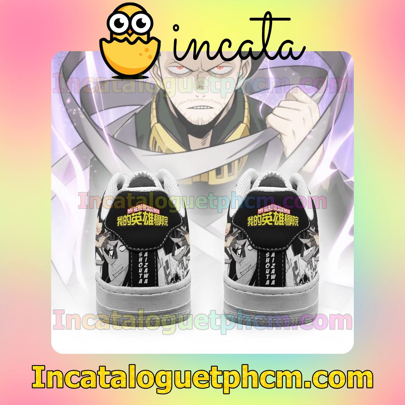  Shouta Aizawa My Hero Academia Anime Nike Low Shoes Sneakers