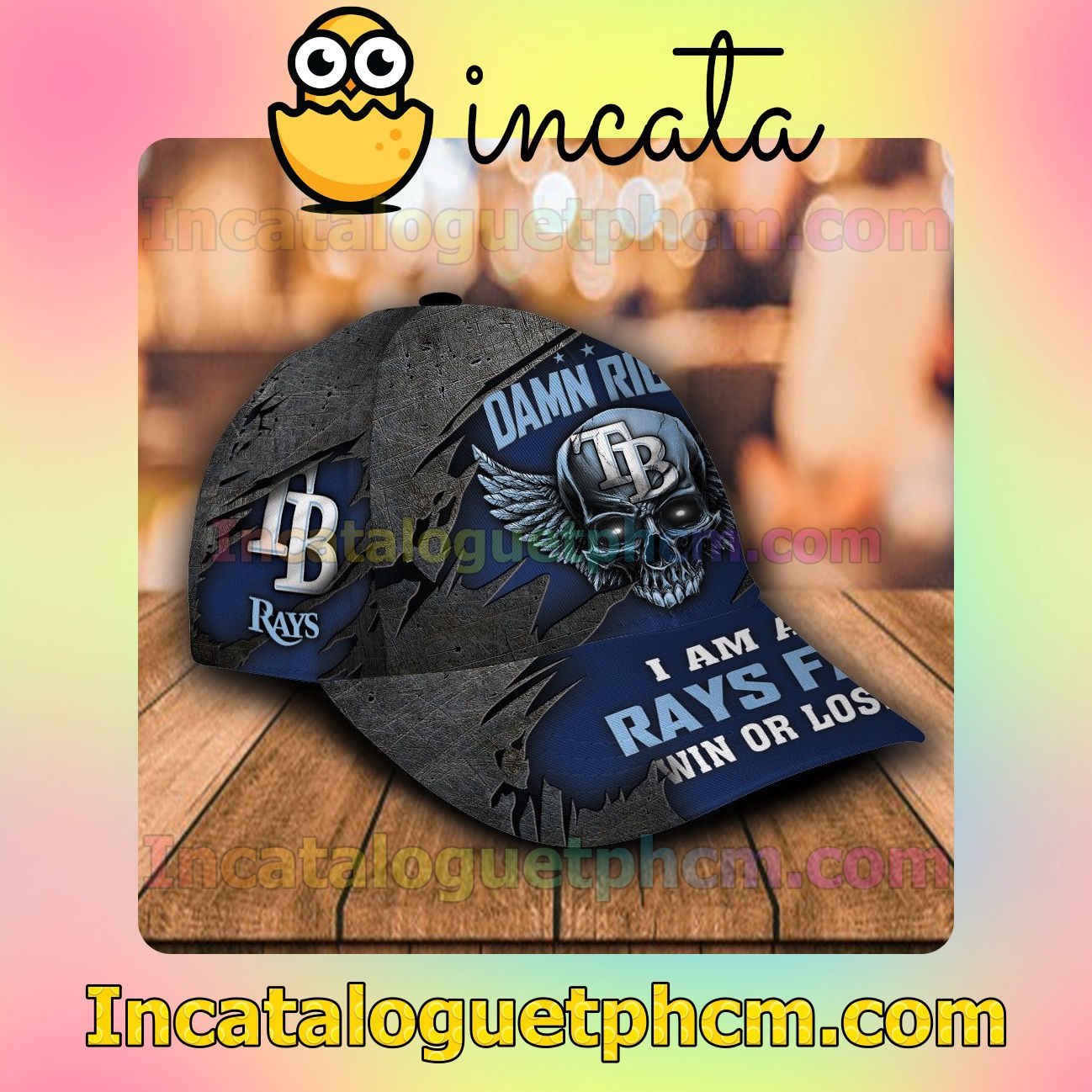 Popular Tampa Bay Rays Damn Right I Am A Fan Win Or Lose MLB Customized Hat Caps