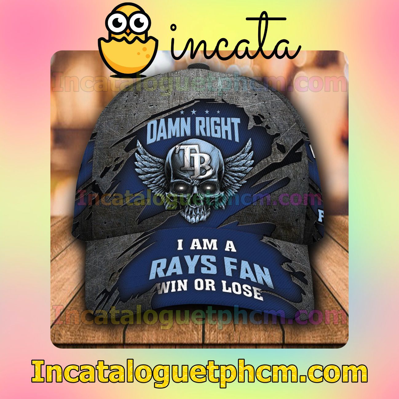 New Tampa Bay Rays Damn Right I Am A Fan Win Or Lose MLB Customized Hat Caps