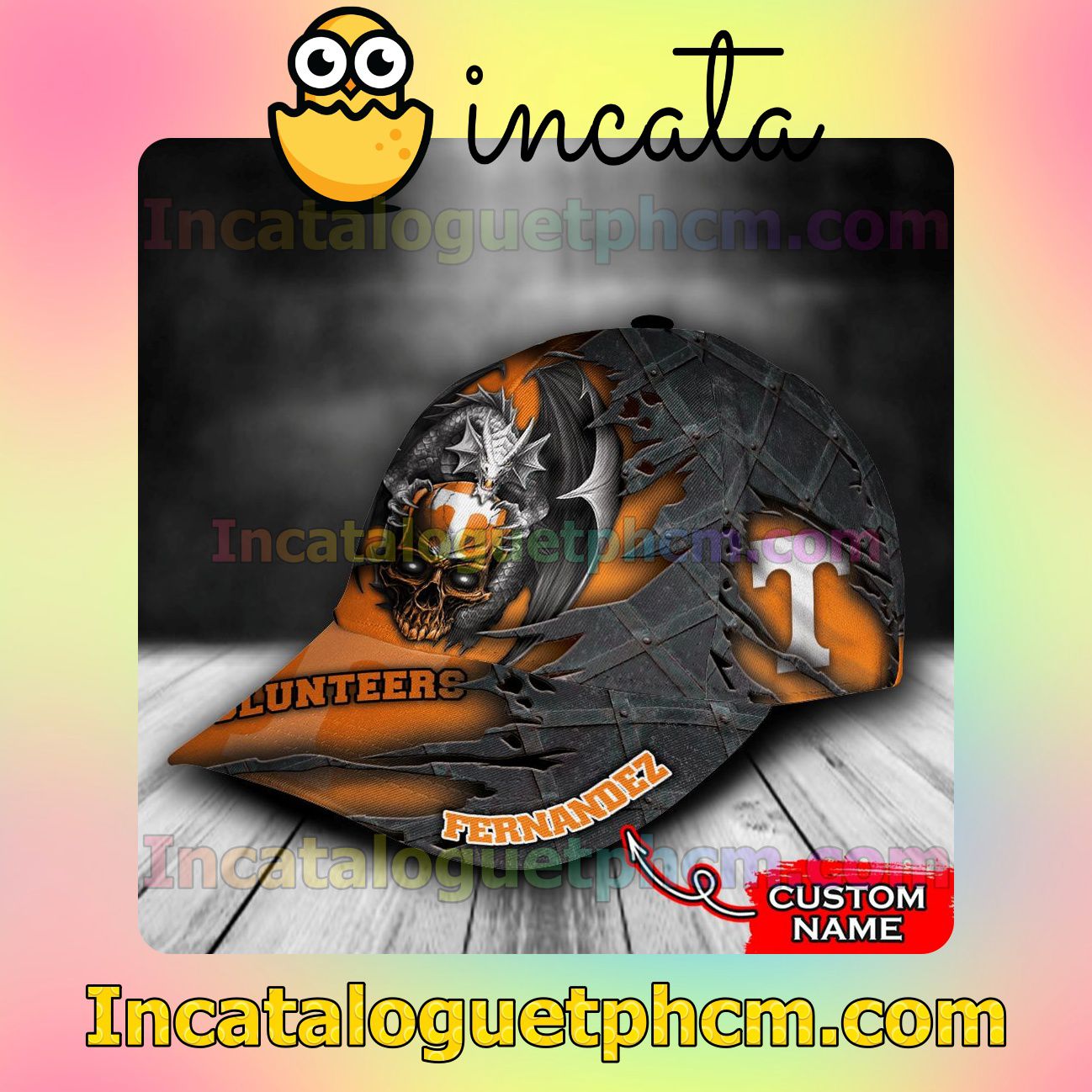The cheapest Tennessee Volunteers Dragon NCAA Customized Hat Caps