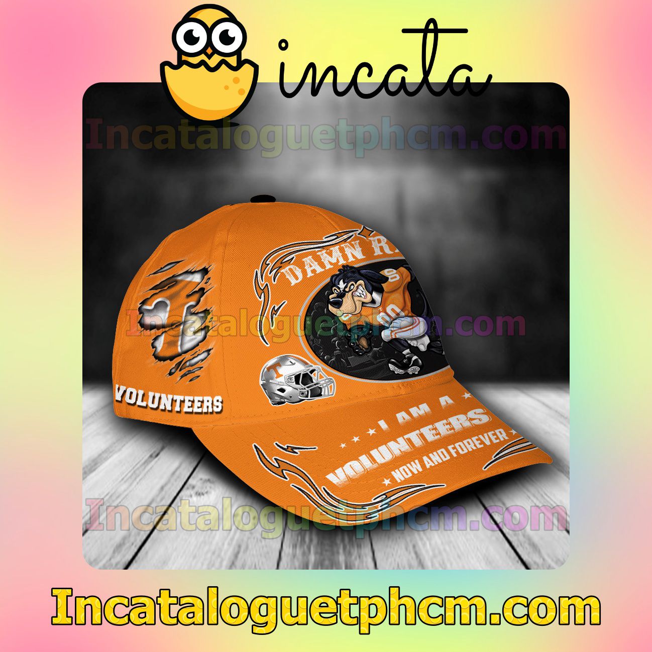 Present Tennessee Volunteers Mascot NCAA Customized Hat Caps