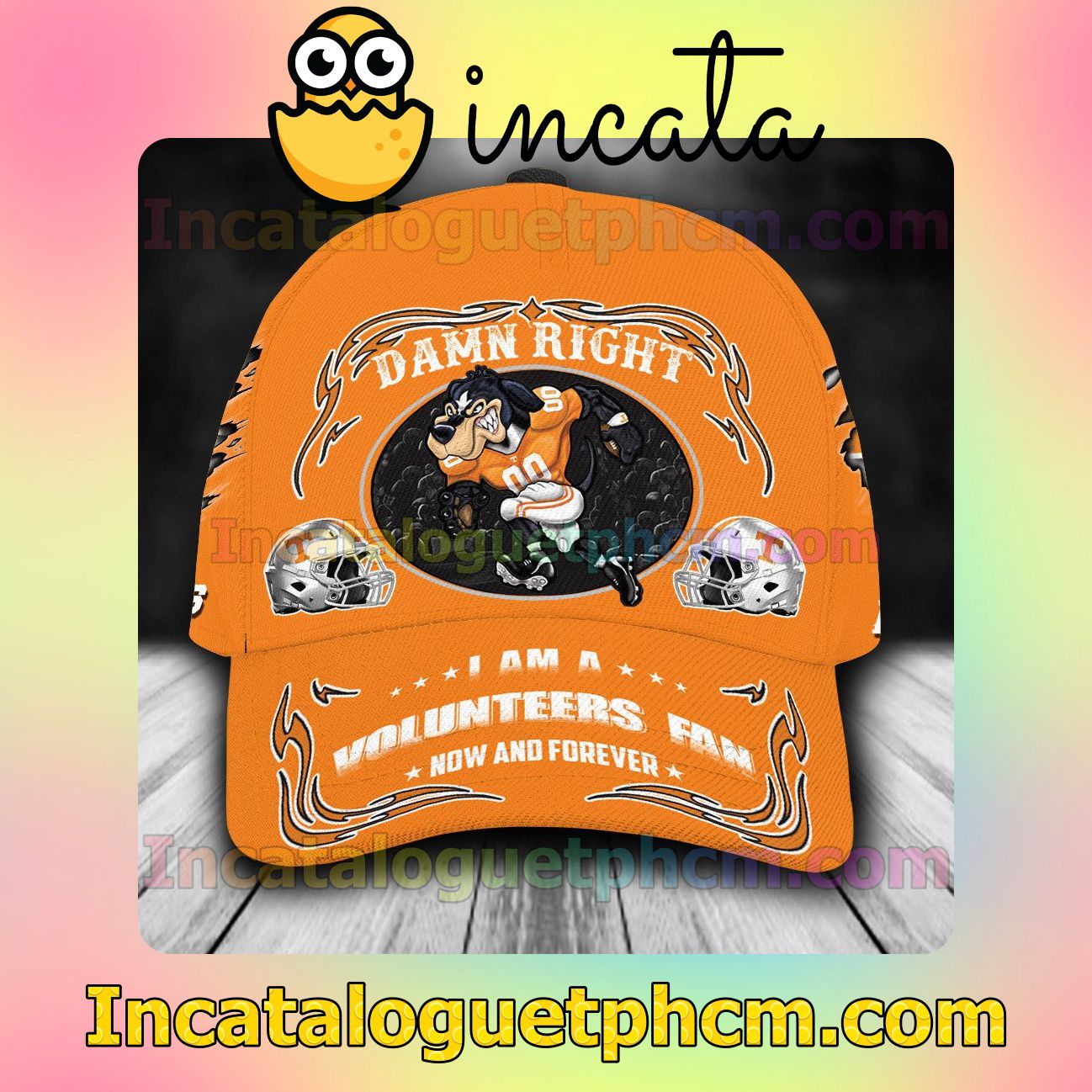 US Shop Tennessee Volunteers Mascot NCAA Customized Hat Caps