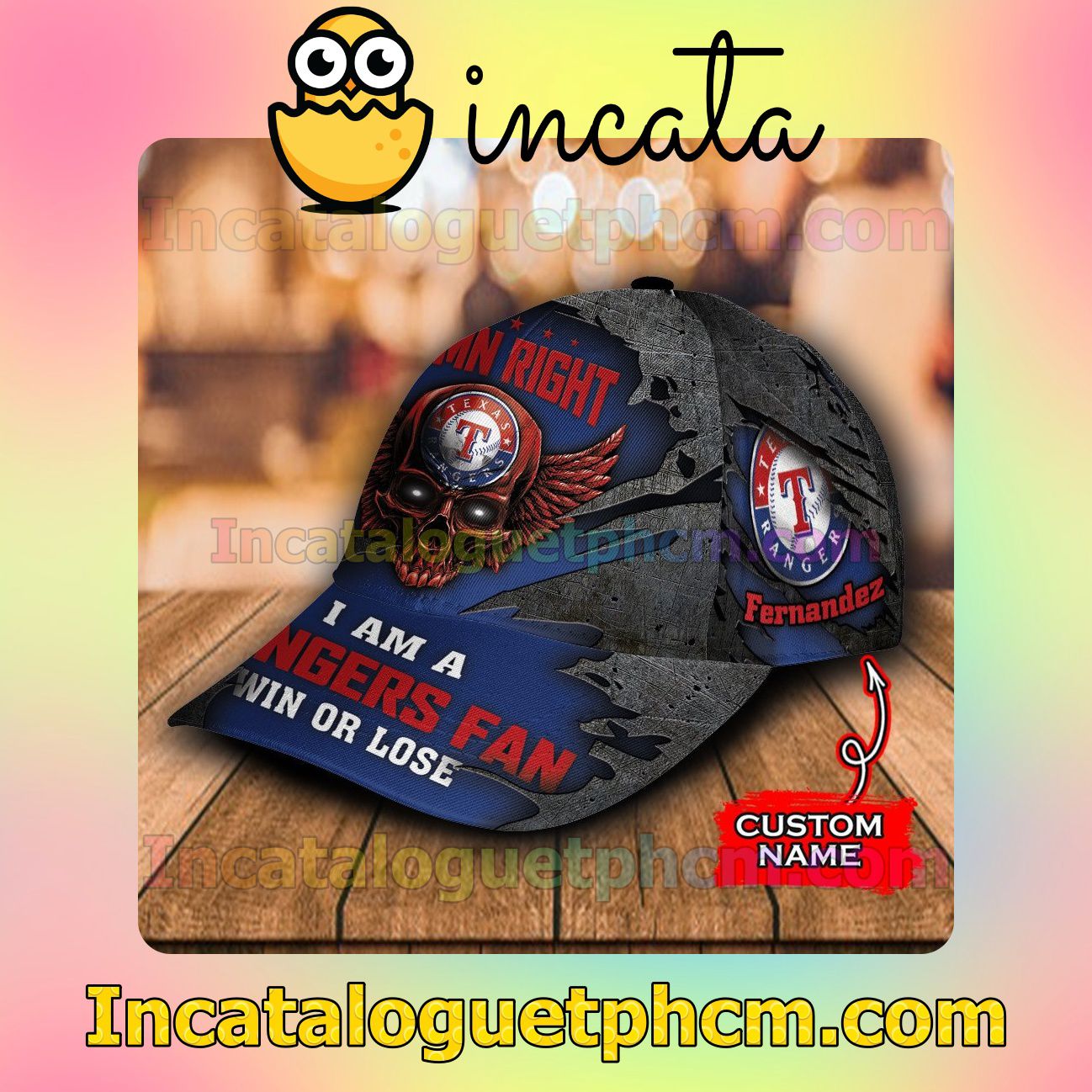 Fast Shipping Texas Rangers Damn Right I Am A Fan Win Or Lose MLB Customized Hat Caps