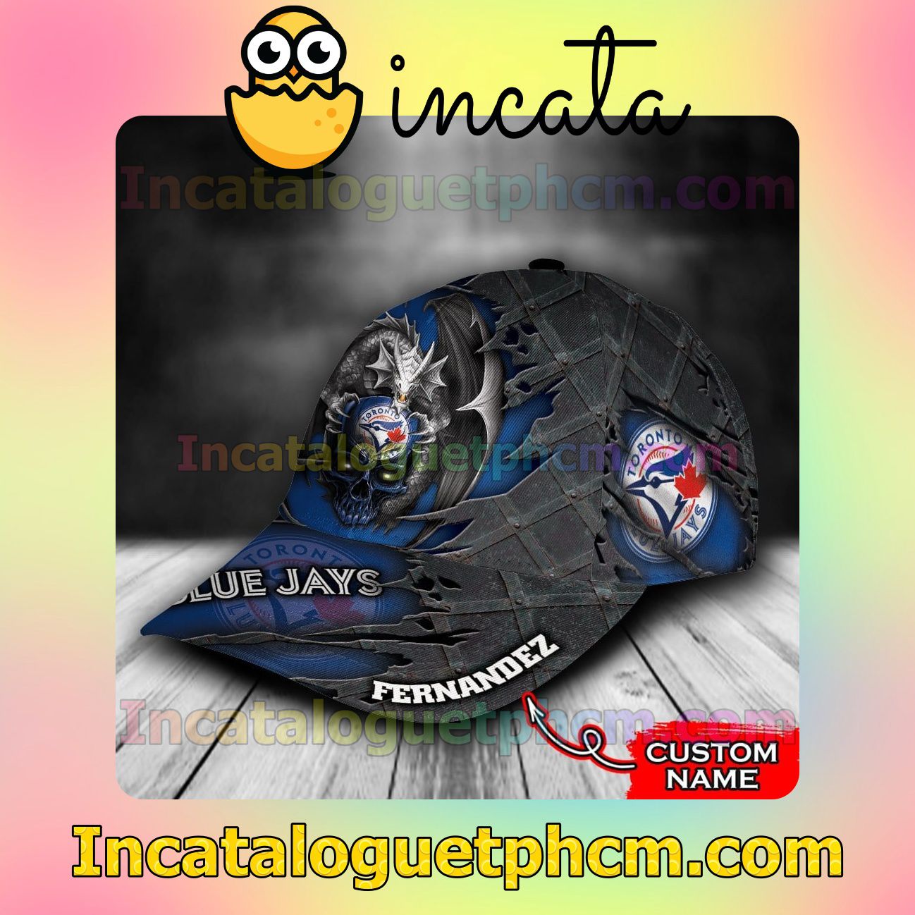 Amazing Toronto Blue Jays Crack 3D MLB Customized Hat Caps