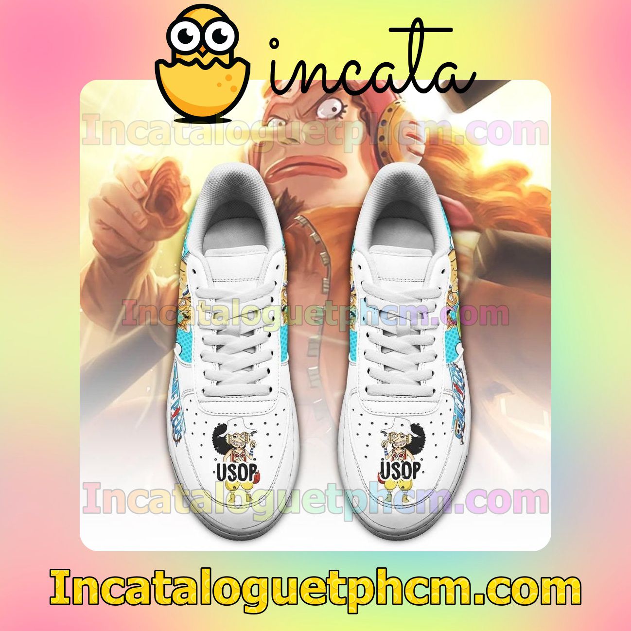 Etsy Usop One Piece Anime Nike Low Shoes Sneakers