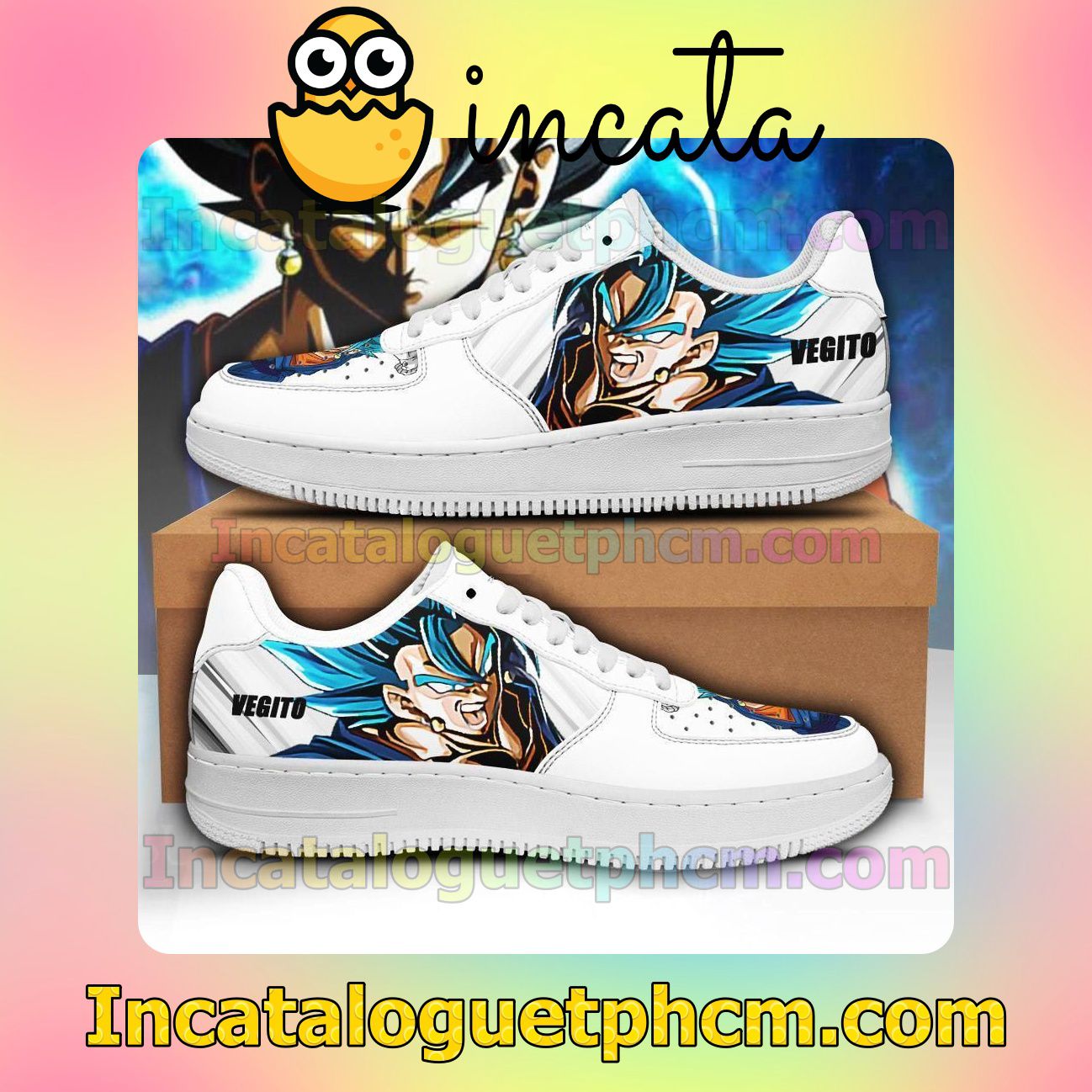 Vegito Dragon Ball Z Anime Nike Low Shoes Sneakers