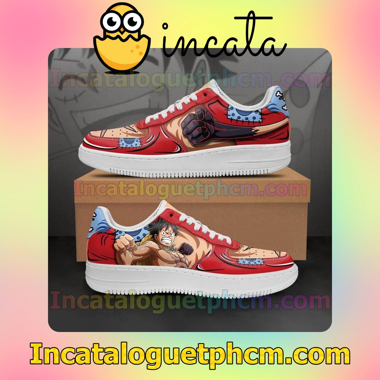 Wano Arc Luffy One Piece Anime Nike Low Shoes Sneakers